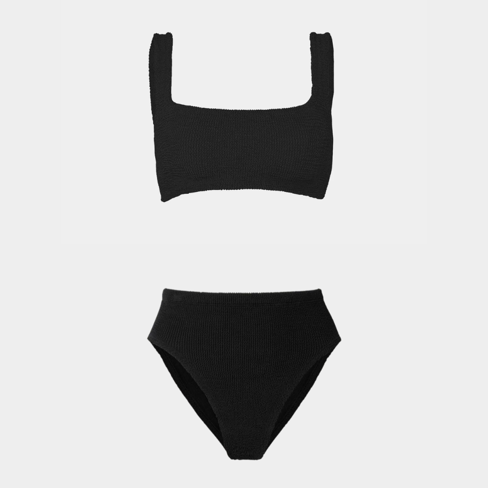 Silhouette view of the Amalfi bikini with high waisted bottoms