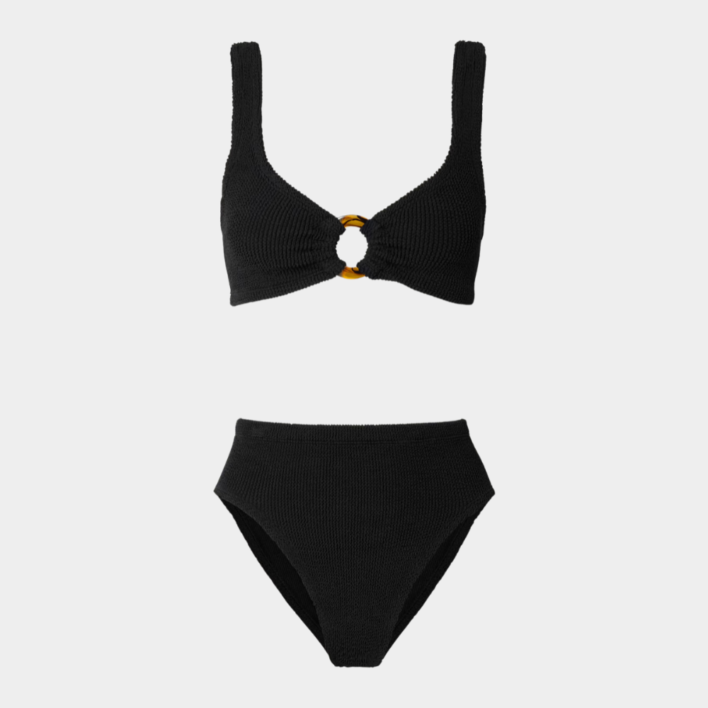 Silhouette view of the Portofino bikini with high waisted bottoms