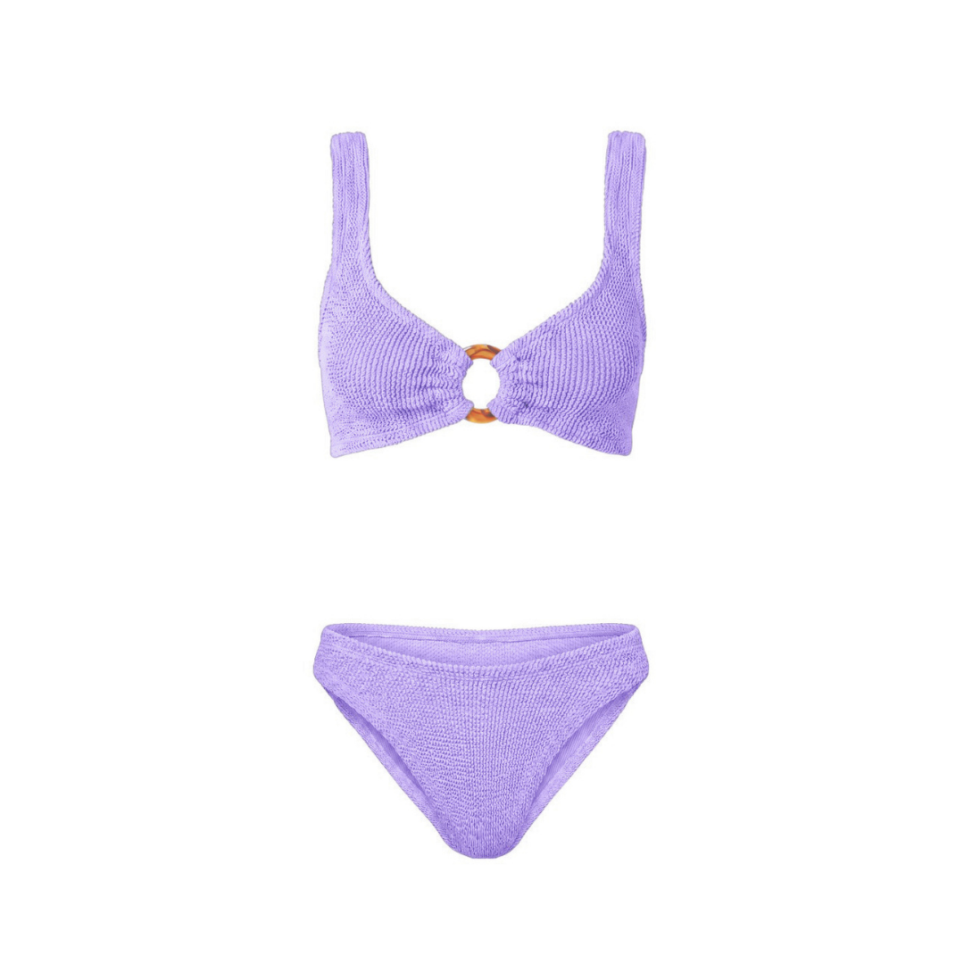 Portofino bikini with low waisted bottoms in lavender haze